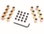 ALUM, ROCKER NUTS 3/8 GOLD Mr Gasket 923G
