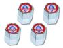 FORD MUSTANG 1964-1973 KIT BOUCHONS DE VALVES LOGO COBRA Cobra logo valve cap SCOTT DRAKE ACC-5033205