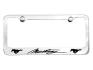 FORD MUSTANG 1964-1973 ENTOURAGE DE PLAQUE D IMMATRICULATION MUSTANG AU GALOP Licence plate frame solid brass DRAKE ACC-9233270