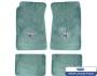 FORD MUSTANG 1964-1973 COUPE FASTBACK KIT SET DE TAPIS DE SOL BLEU TURQUOISE Custom full size carpet floor mats aqua SCOTT DRAKE ACC-FM-CPFB-AQ