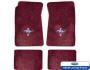FORD MUSTANG 1964-1973 CABRIOLET KIT SET DE TAPIS DE SOL ROUGE BORDEAUX Custom full size carpet floor mats convertible maroon SCOTT DRAKE ACC-FM-CV-MR