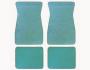 FORD MUSTANG 1964-1973 SET DE TAPIS TURQUOISE Carpet floor Mats Turquoise SCOTT DRAKE ACC-FM-TQ