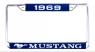 FORD MUSTANG 1969 year ENTOURAGE DE PLAQUE D IMMATRICULATION (vendu a l`unit) date license plate frames SCOTT DRAKE ACC-LPF-69