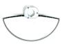 FORD MUSTANG 1968-1969 BRANCHE DE KLAXON COULEUR CHROME horn ring 2 spoke chrome ACP FM-BH018-CH C9AZ-13A805-CH ***