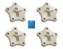 FORD MUSTANG 1964-2015 SHELBY COBRA CAPS CACHE MOYEU ALUMINIUM DE JANTE Billet hub caps with Horse set of 4 SCOTT DRAKE B-1130-HV