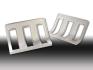 FORD MUSTANG 1967-1968 PAIRE DE CONTOURS DE FEU ARRIERE ALUMINIUM  Billet Tail Light Bezels pair SCOTT DRAKE B-13489-67