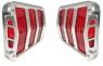 FORD MUSTANG 1964-1966 CONTOUR DE FEU ARRIERE SIDEWINDER ALUMINIUM Billet Tail Light Bezels SCOTT DRAKE B-13489-C
