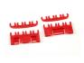 FORD MUSTANG 1964-1973 SEPARATEUR DE CABLES DE BOUGIES D ALLUMAGE SET RED spark plug wire separator set red SCOTT DRAKE B6AB8Q-12297-KR