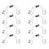 FORD MUSTANG 1964-1966 V8 260 289 VERROUILLAGE BLOCAGE VISSERIE DE COLLECTEUR D ECHAPPEMENT Exhaust Manifold Locking Tab SCOTT DRAKE C2OZ-9A447-A