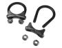 FORD MUSTANG 1965-1969 PAIRE DE BRIDES DES TUBES D ECHAPPEMENT CONCOURS Exhaust pipe clamps concours SCOTT DRAKE C5ZZ-5A231-A