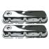 FORD MUSTANG 1964-1973 V8 260 289 302 351W PAIRE DE CACHE CULBUTEURS  CHROME Polished Chrome Valve Covers SCOTT DRAKE C5ZZ-6A582-C