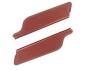 FORD MUSTANG 1964-1966 CABRIOLET PAIRE DE PARE SOLEIL AMBRE Convertible Sun Visors Emberglow SCOTT DRAKE C5ZZ-7604104-EM