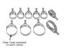 FORD MUSTANG 1964-1965 SET DE COLLIERS DE SERRAGE 6 CYLINDRES 2/64 Hose clamp set 6 cylinder stamped with 2/64 SCOTT DRAKE C5ZZ8287-6 2-64