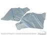 FORD MUSTANG 1965-1968 COUPE PAIRE D HABILLAGE DE PANNEAUX LATERAUX Quarter Panel Trim Turquoise pair SCOTT DRAKE C6ZZ-65607623TQ