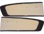 FORD MUSTANG 1966 PAIRE DE PANNEAUX DE PORTE NOIR ET BLANC Door panels black white SCOTT DRAKE C6ZZ65239423BKW