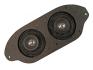 FORD MUSTANG 1967-1970 HAUT PARLEUR TABLEAU DE BORD SANS CLIMATISATION Dual Dash Speakers 3 inches Dual Cone without AC only SCOTT DRAKE C7AZ-18808-ST