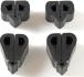 FORD MUSTANG 1967-1968 KIT 4 TAMPONS DE CAPOT Hood bumper on fender (set of 4) kit SCOTT DRAKE C7WY-16758-K