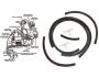 FORD MUSTANG 1967-1968 Air conditioning vacuum line hose kit SCOTT DRAKE C7ZZ-18B372-A