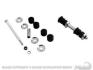 FORD MUSTANG 1967-1970 PAIRE DE BIELLETES DE BARRE STABILISATRICE AVANT Sway Bar End Link Kit (Black Poly) SCOTT DRAKE C7ZZ-5A486-K
