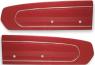 FORD MUSTANG 1967 PAIRE PANNEAUX DE PORTE ROUGE Standard door panels red SCOTT DRAKE C7ZZ-65239423RD