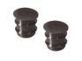 FORD MUSTANG 1967 PAIRE DE CAPS CABOCHON CACHE TROU POUR PANNEAU DE PORTE DELUXE NOIR Deluxe Door Panel plugs black pair  DANIEL CARPENTER C7ZZ-6524056 C7ZZ-6524056-BK