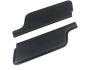 FORD MUSTANG 1967-1968 CABRIOLET PARE SOLEIL NOIR Convertible Sun Visors Black SCOTT DRAKE C7ZZ-7604104-BK