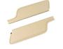 FORD MUSTANG 1967-1968 CABRIOLET PARE SOLEIL PARCHEMIN Convertible Sun Visors parchment SCOTT DRAKE C7ZZ-7604104-PR