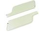 FORD MUSTANG 1967-1968 CABRIOLET PARE SOLEIL BLANC Convertible Sun Visors White SCOTT DRAKE C7ZZ-7604104-WT