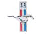 FORD MUSTANG 1965-1968 EMBLEME OFFICIEL 4.6 CHEVAL MUSTANG AU GALOP DROIT 4,6 Running horse emblem Right hand SCOTT DRAKE C7ZZ-16228-4-6
