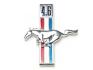 FORD MUSTANG 1965-1968 EMBLEME OFFICIEL 4.6 CHEVAL MUSTANG AU GALOP GAUCHE 4.6 Running horse emblem Left hand SCOTT DRAKE C7ZZ-16229-4-6
