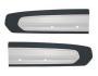 FORD MUSTANG 1967 PAIRE DE PANNEAUX DE PORTE NOIR ET BLANC Door panels black white SCOTT DRAKE C7ZZ65239423BKW