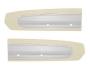FORD MUSTANG 1967 PAIRE DE PANNEAUX DE PORTE PARCHEMIN BLANC Door panels parchment white SCOTT DRAKE C7ZZ65239423P/W