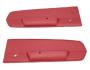 FORD MUSTANG 1967 PAIRE DE PANNEAUX DE PORTE DELUXE ROUGE Deluxe door panels red SCOTT DRAKE C7ZZ65239423RDD