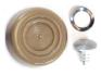 FORD MUSTANG 1968-1973 BOUTON DE POIGNEE DE FENETRE PARCHEMIN ET PEPITE OR Window crank handle knob and pin parchment and nugget gold SCOTT DRAKE C8AZ-6223352-PR