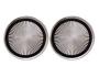 FORD MUSTANG 1968-1970 PAIRE DE CACHES BOUTONS POUR BOUCLE DE CEINTURE DE SECURITE DELUXE Deluxe buckle button covers SCOTT DRAKE C8AZ-65611C02-A