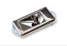 FORD MUSTANG 1969 SUPPORT CHROME INTERIEUR SUR PORTE POUR REGLAGE RETROVISEUR CONDUCTEUR outside Remote control Mirror Bezel Nut ACP FM-BM004B C9ZZ-17733 C8SZ-17B733-B C8SZ-17733