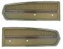 FORD MUSTANG 1968 PAIRE DE PANNEAUX DE PORTE DELUXE LIERRE DORE Deluxe door panels Ivy gold SCOTT DRAKE C8ZZ65239423IGD