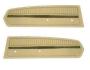 FORD MUSTANG 1968 PAIRE DE PANNEAUX DE PORTE DELUXE PEPITE OR Deluxe door panels nugget gold SCOTT DRAKE C8ZZ65239423NGD
