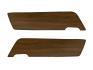 FORD MUSTANG 1969-1970 PAIRE D INSERTS POUR PANNEAUX DE PORTE NOYER Walnut vinyl door deluxe panel inserts SCOTT DRAKE C9ZZ-65237A22-A