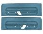 FORD MUSTANG 1969 PAIRE DE PANNEAUX DE PORTE STANDARD BLEU CLAIR Standard door panels light blue SCOTT DRAKE C9ZZ-65239423LB