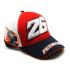 MOTO GP Casquette Officielle PEDROSA 26 DPMCA76006 BLANC BLEU TAILLE UNIQUE*