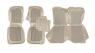 FORD MUSTANG 1968 CABRIOLET KIT DE COUVRE SIEGE AVANT ET ARRIERE PARCHEMIN Distinctive Industries Standard Seat Cover Upholstery DSI-068320PARCH