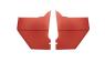FORD MUSTANG 1965-1966 COUPE ET FASTBACK PAIRE DE PANNEAUX COLORIS ROUGE Mustang coupe and Fastback kick panels red KP1R
