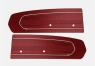 FORD MUSTANG 1967 PAIRE PANNEAUX DE PORTE ROUGE TMI Standard Door Panels 10-70807-2920