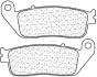 CARBONE LORRAINE PLAQUETTES ARRIERE 3059 MSC HONDA SWT 600 SILVERWING 2011-2016