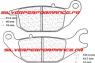 CARBONE LORRAINE PLAQUETTES ARRIERE 1067 RX3 HONDA XLV VARADERO 125 2001-2011