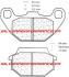 CARBONE LORRAINE PLAQUETTES ARRIERE 1123 ATV1 KYMCO MAXXER 90 2005-2010