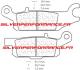 CARBONE LORRAINE PLAQUETTES AVANT DROITE 1204 ATV1 YAMAHA YFM GRIZZLY EPS 450 2007-2010
