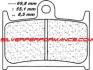 CARBONE LORRAINE PLAQUETTES AVANT 2246 A3+ SUZUKI GSF BANDIT 1200 1995-2000