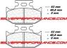 CARBONE LORRAINE PLAQUETTES ARRIERE 2299 X59 ALFER ENDURO 125 1997-2010